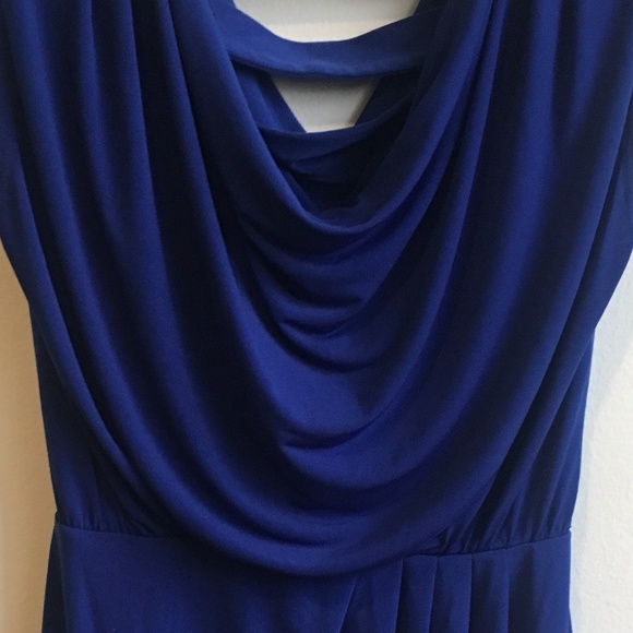 Blue Draped Dress - Picture 3 of 3